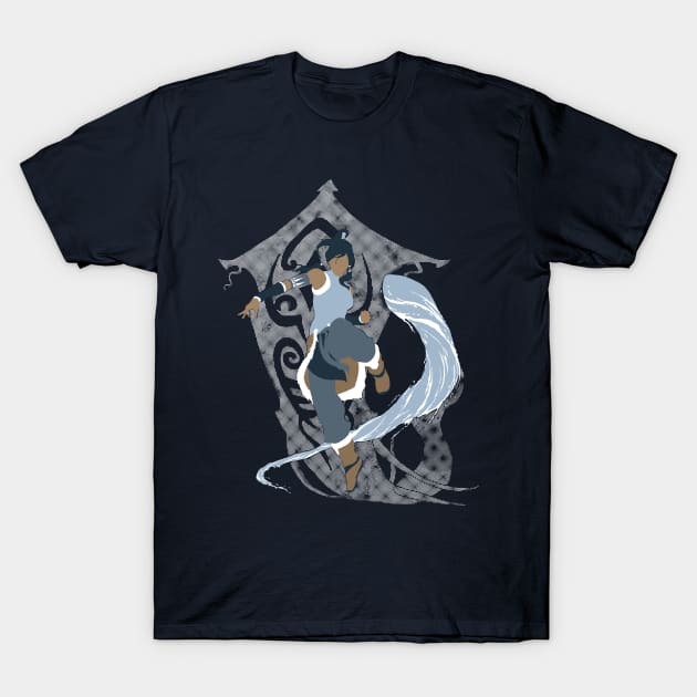 Korra waterbending and the avatar spirit T-Shirt by ArthurBaroni